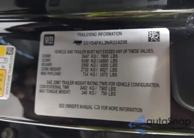 1GYS4FKL3NR324208: 44306275