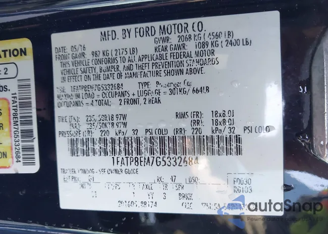 1FATP8EM7G5332684: 44306324