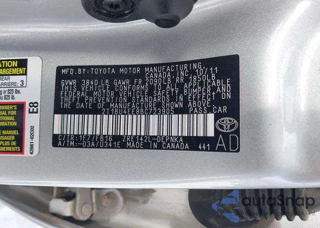 2T1BU4EE8BC723905: 44306332