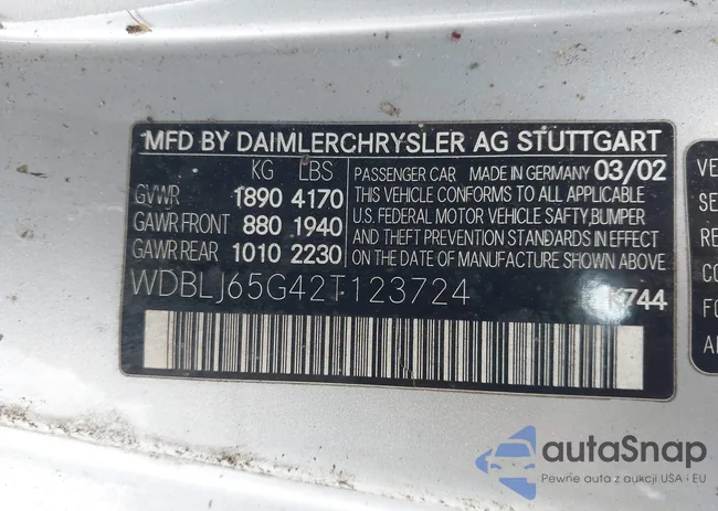 WDBLJ65G42T123724: 44306335