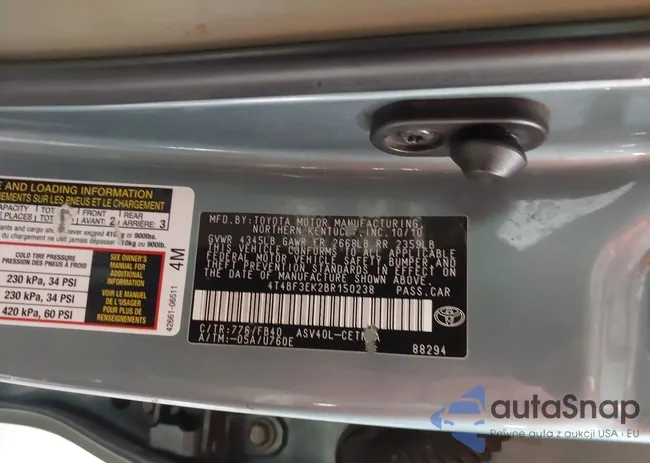 4T4BF3EK2BR150238: 44306434