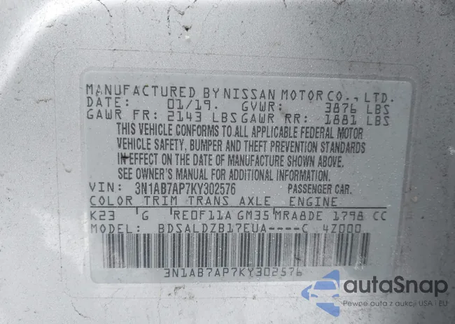 3N1AB7AP7KY302576: 44306492