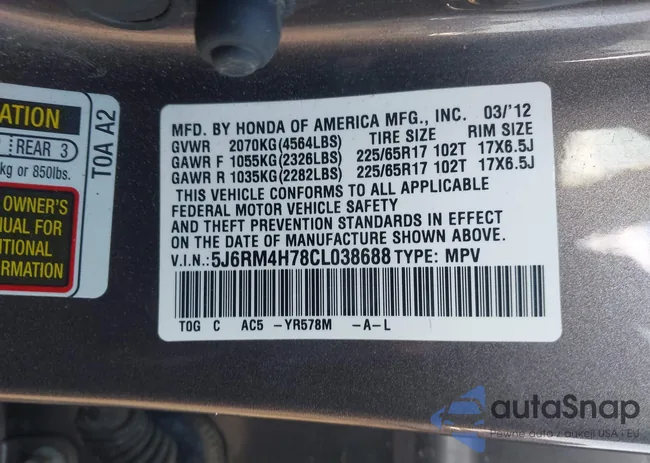 5J6RM4H78CL038688: 44306552