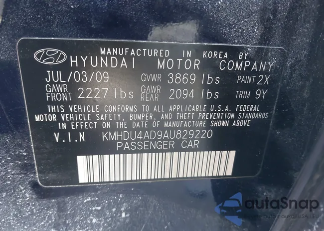 KMHDU4AD9AU829220: 44306567