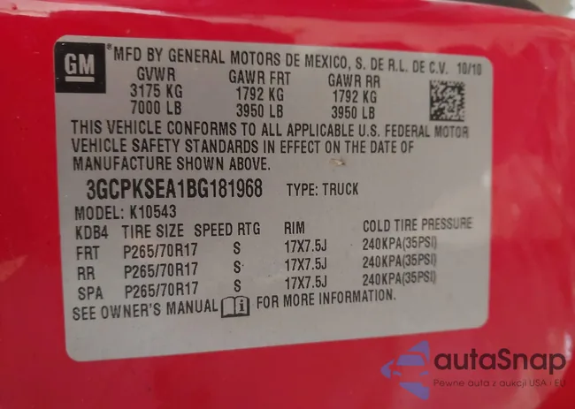 3GCPKSEA1BG181968: 44305645