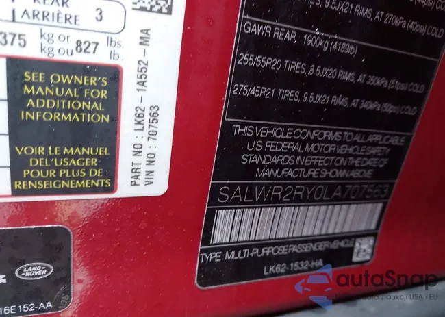 SALWR2RY0LA707563: 44305689