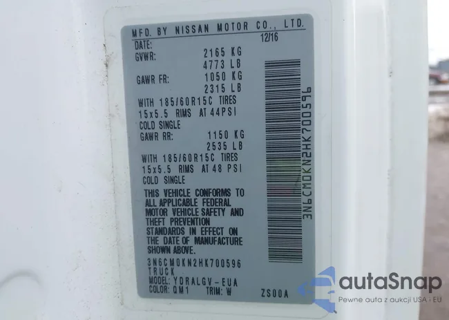 3N6CM0KN2HK700596: 44305775