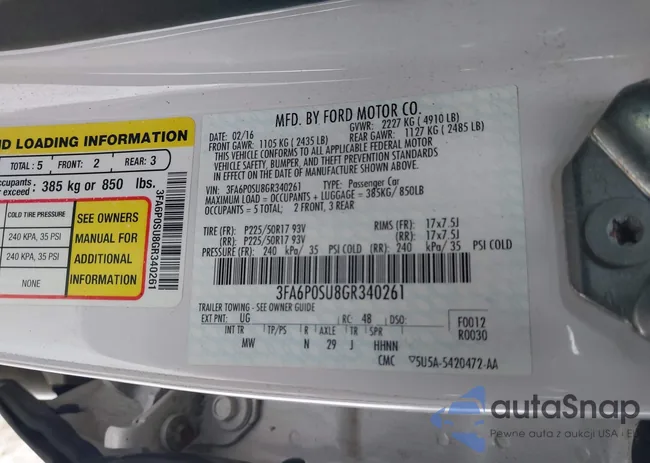 3FA6P0SU8GR340261: 44305785