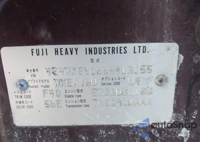 4S4WX86C664413155: 44305900