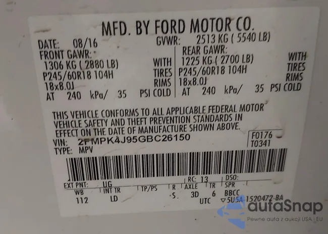 2FMPK4J95GBC26150: 44307045