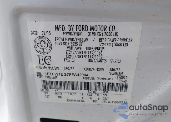 1FTFW1EG7FFA42904: 44307054