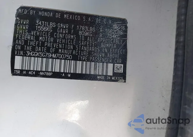 3HGGK5G79HM700750: 44307101