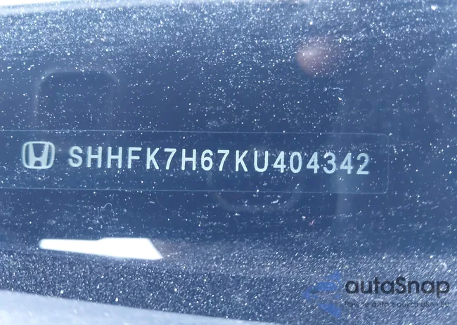 SHHFK7H67KU404342: 44307343