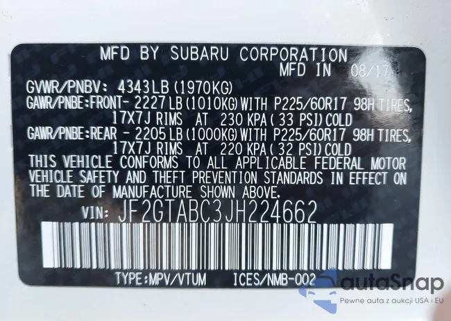 JF2GTABC3JH224662: 44307403