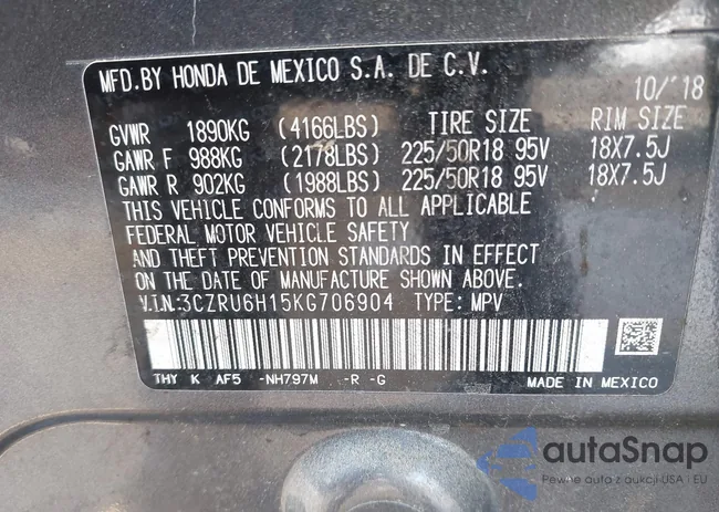 3CZRU6H15KG706904: 44307585