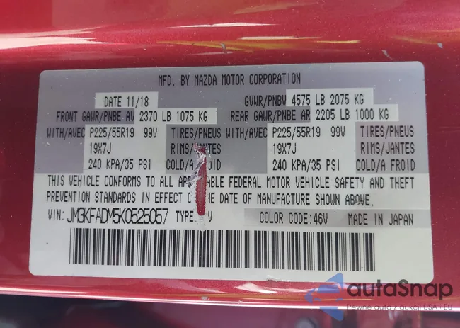 JM3KFADM5K0525057: 44307605