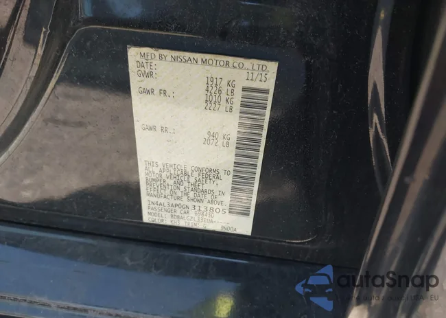 1N4AL3AP0GN313805: 44306647