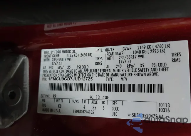 1FMCU9GD7JUD12725: 44306691