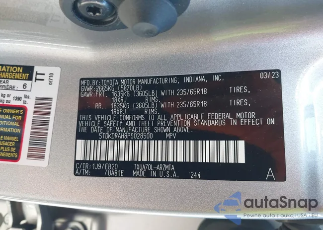 5TDKDRAH8PS028500: 44306704