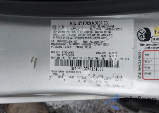 3FADP0L32AR161055: 44306751