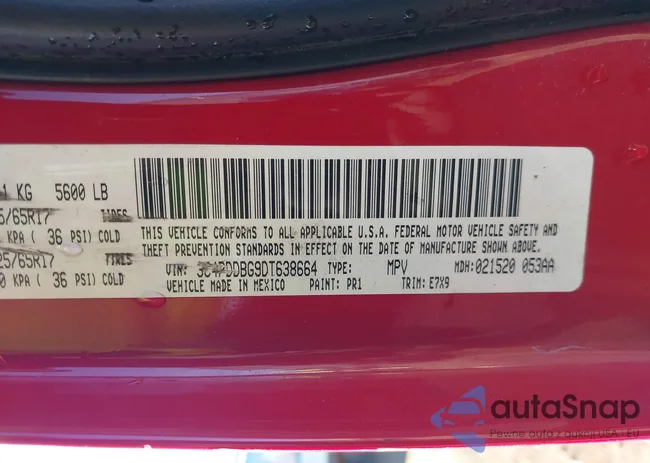 3C4PDDBG9DT638664: 44306789