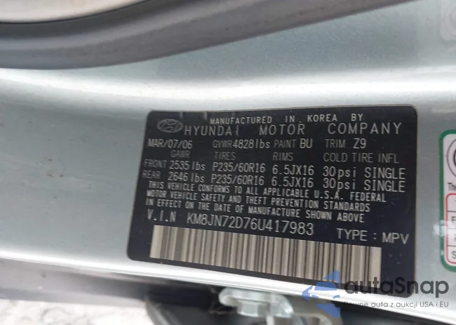 KM8JN72D76U417983: 44306846