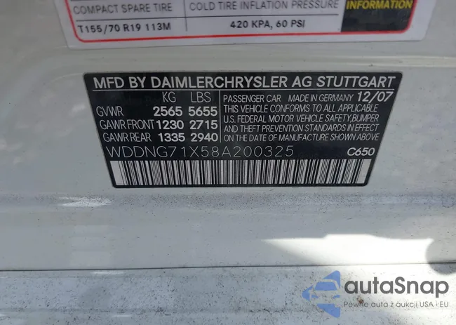 WDDNG71X58A200325: 44306864