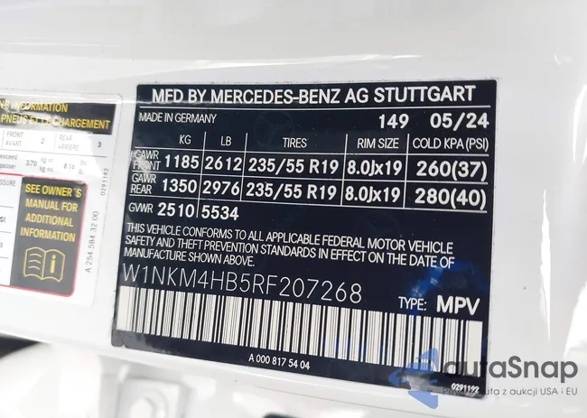 W1NKM4HB5RF207268: 44306913