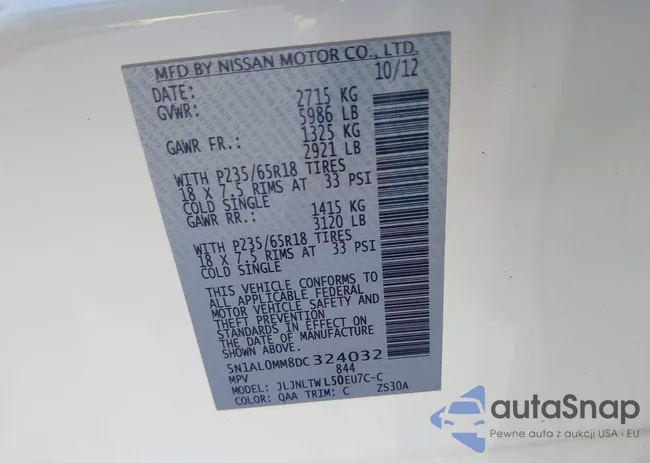 5N1AL0MM8DC324032: 44306917