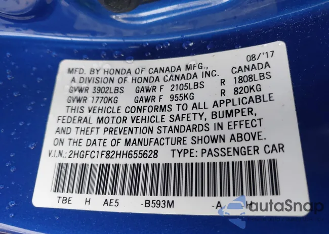 2HGFC1F82HH655628: 44306922