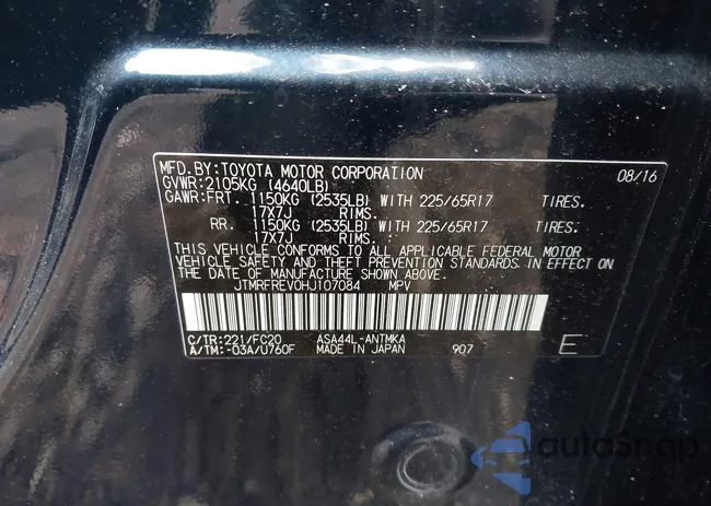 JTMRFREV0HJ107084: 44308032