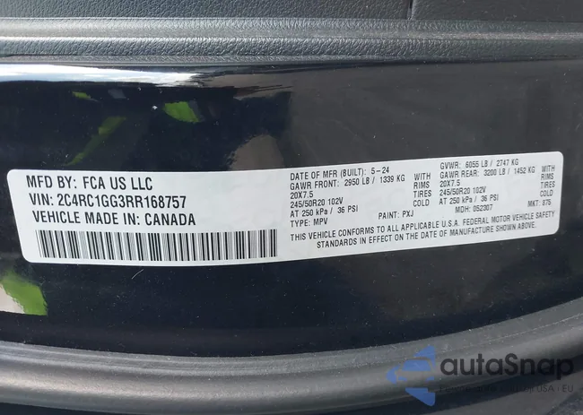 2C4RC1GG3RR168757: 44308085