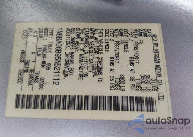 1N6BA06B95N521112: 44308343