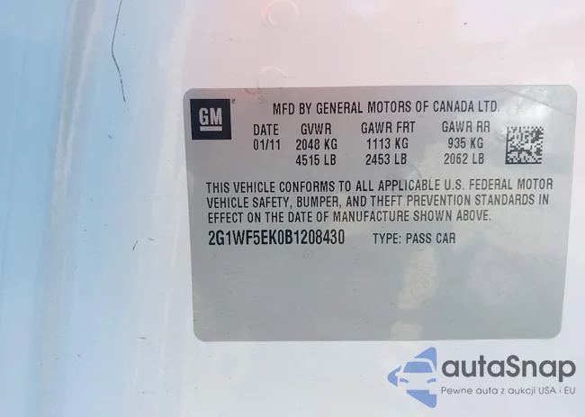 2G1WF5EK0B1208430: 44308358