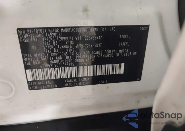 4T3RWRFV5PU082925: 44308402