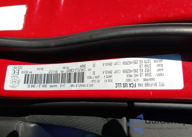 1C4RJFDJ2JC366357: 44308407