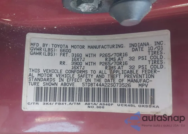 5TDBT44A22S073526: 44308547