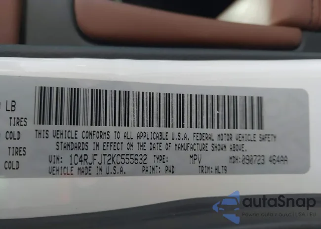 1C4RJFJT2KC555632: 44307669