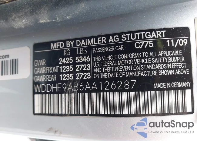 WDDHF9AB6AA126287: 44307683