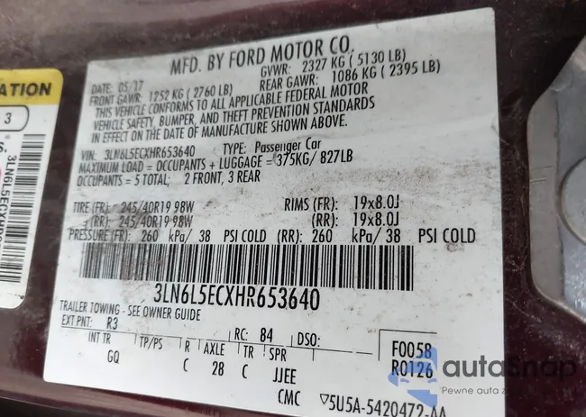 3LN6L5ECXHR653640: 44307781