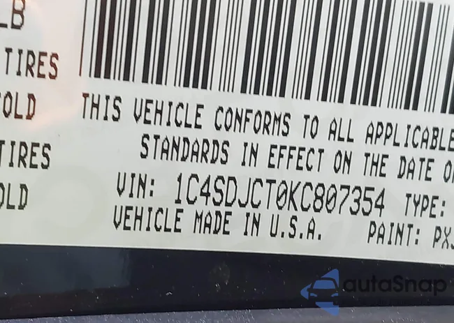 1C4SDJCT0KC807354: 44307819