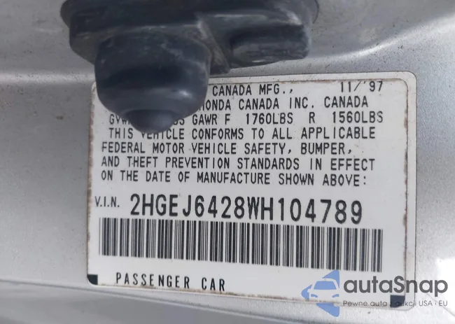 2HGEJ6428WH104789: 44307876
