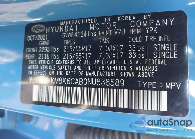 KM8K6CAB3NU838589: 44307917