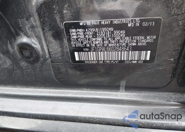 JF1GPAL66D2848643: 44307963