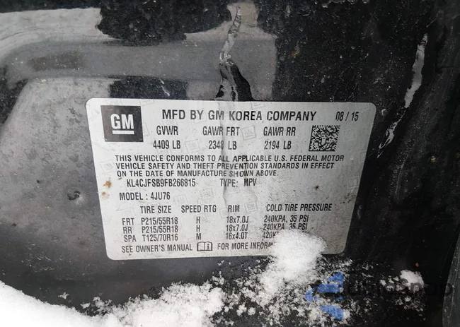 KL4CJFSB9FB266815: 44309022