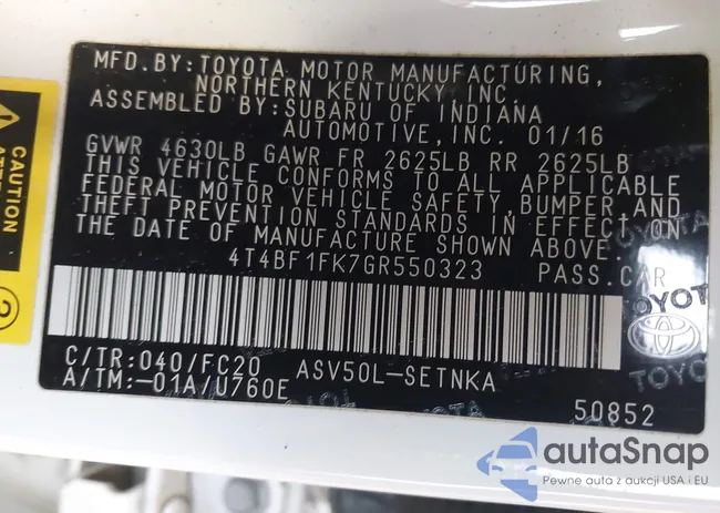 4T4BF1FK7GR550323: 44309064