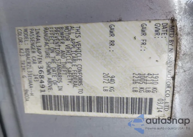 1N4AL3AP7EN368491: 44309119