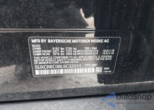 5UXCR6C08L9C32011: 44309251