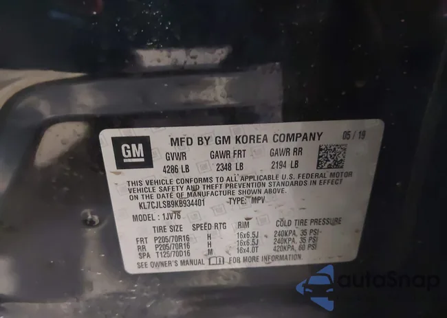 KL7CJLSB9KB934401: 44309362