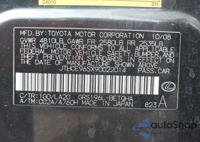 JTHCE96SX90022014: 44309422